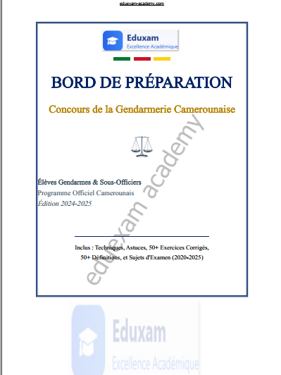 Préparation Concours Gendarmerie