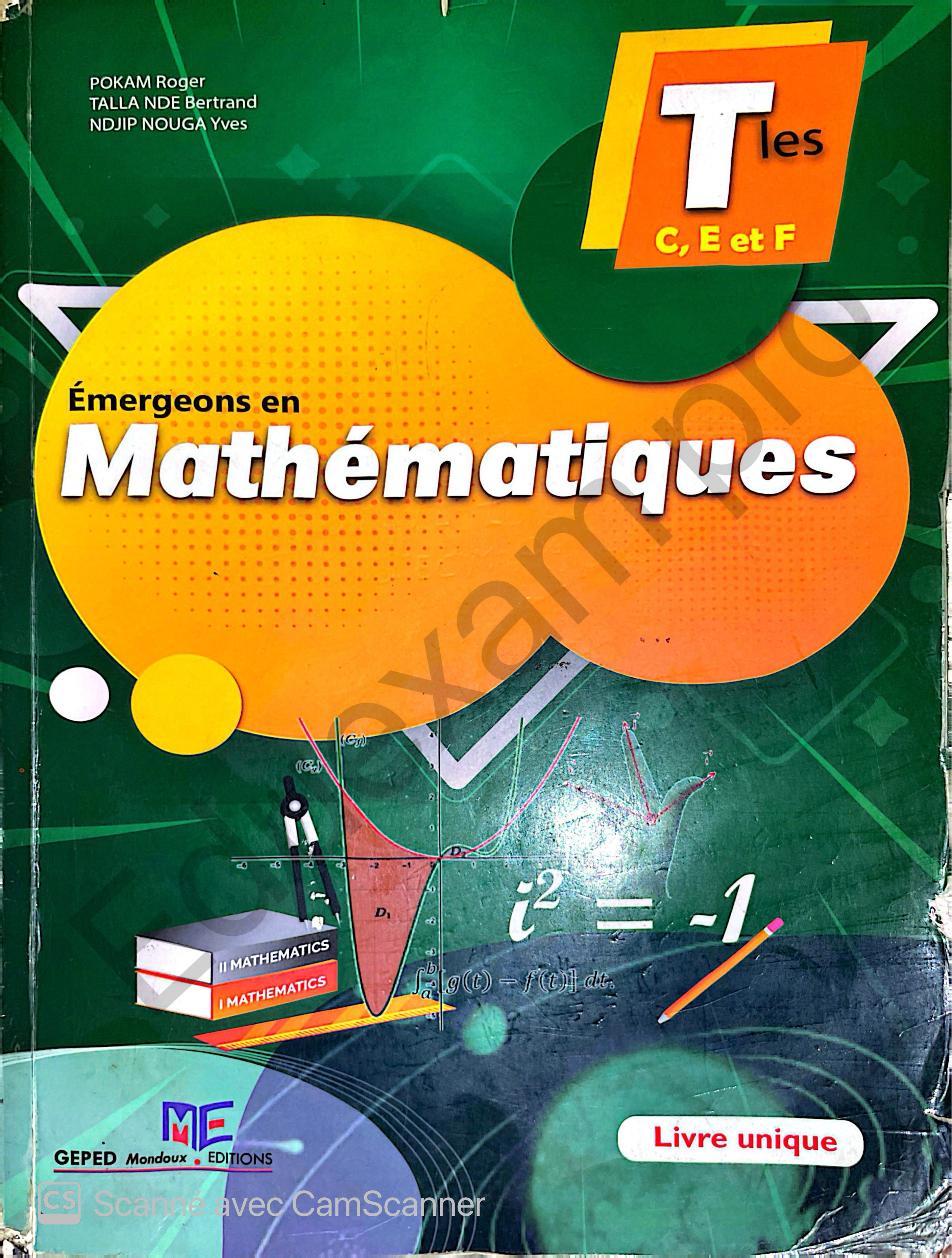 Mathématiques Tle C, E et F
