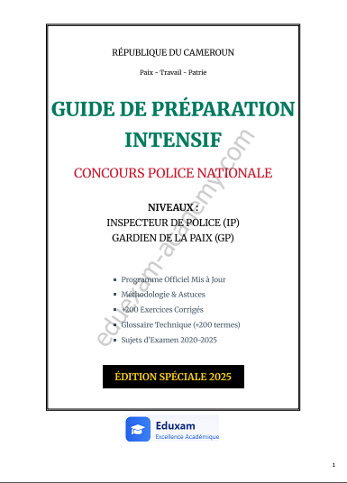 Concours Police Nationale