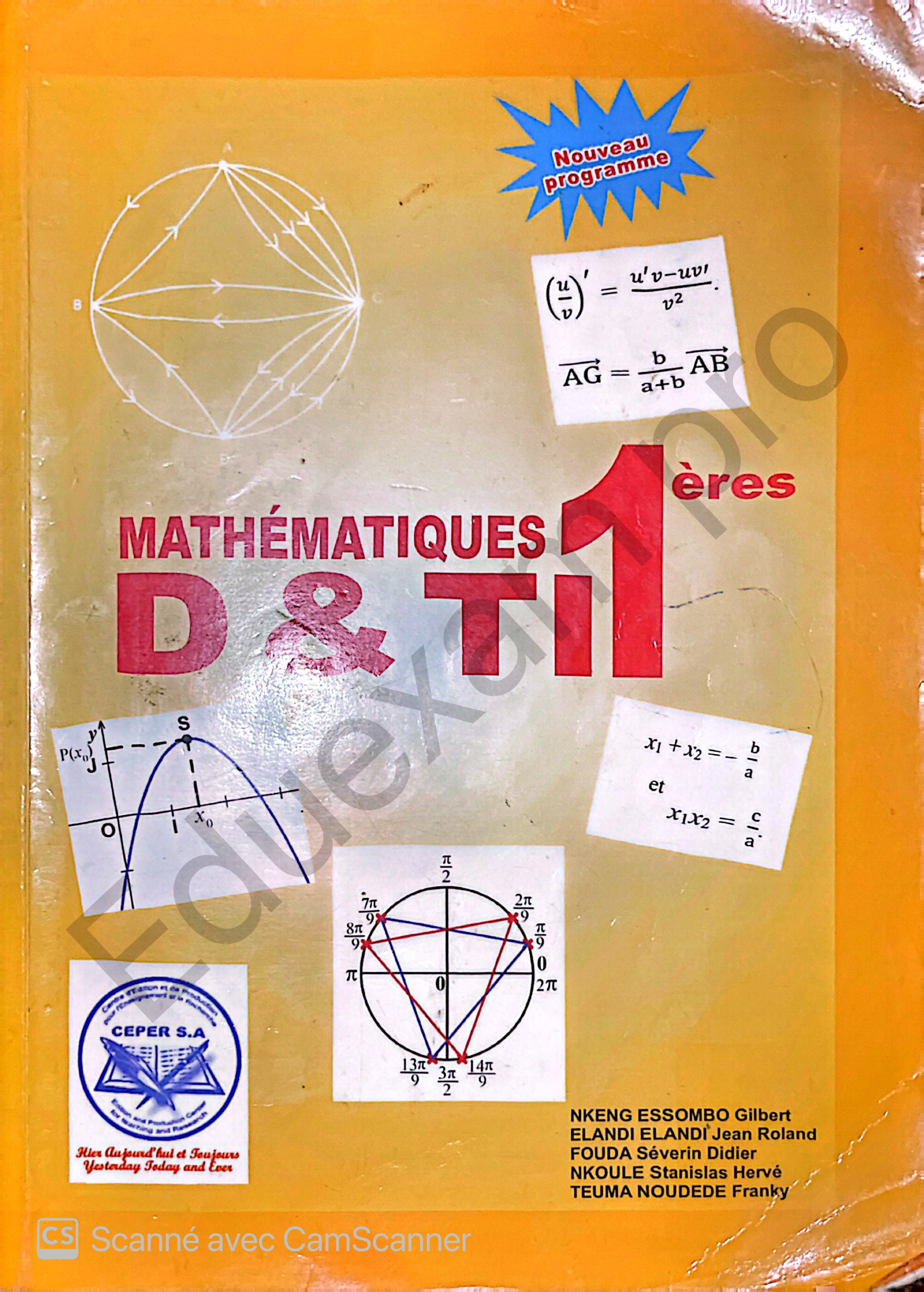 Manuel de maths première